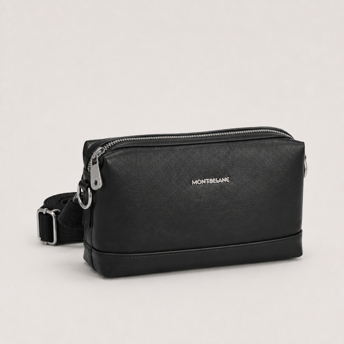 Montblanc Textured Crossbody Bag – Black