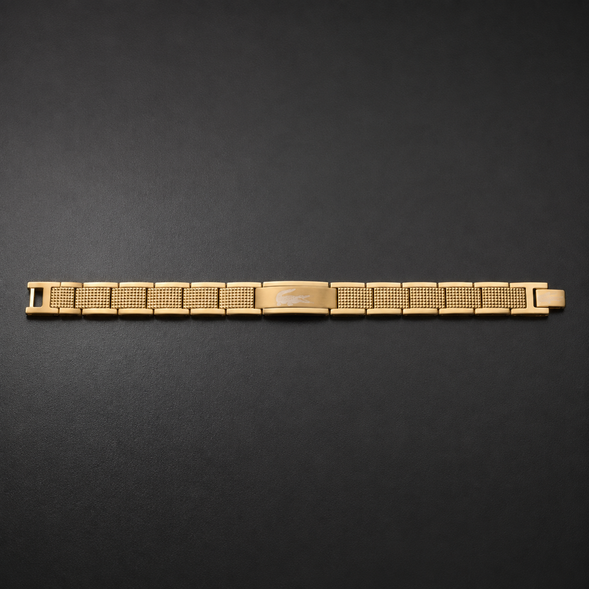 Lacoste Textured Link Bracelet – Gold