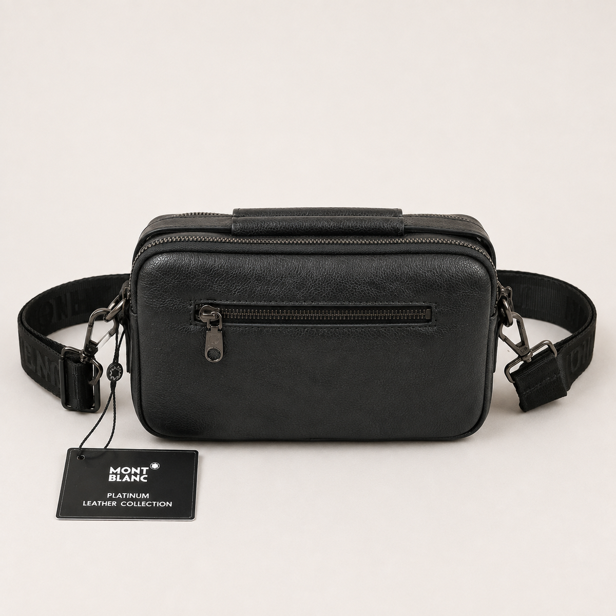 Montblanc Double-Zip Utility Crossbody Bag – Black