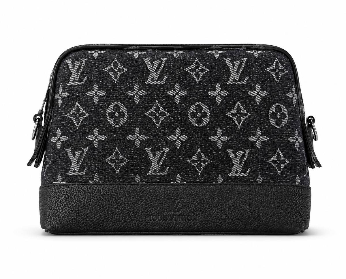 Louis Vuitton Men's Black Monogram Canvas Crossbody Bag