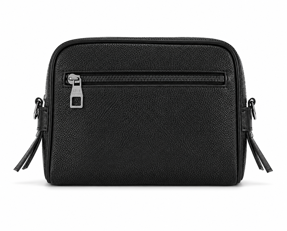 Louis Vuitton Men's Black Monogram Canvas Crossbody Bag