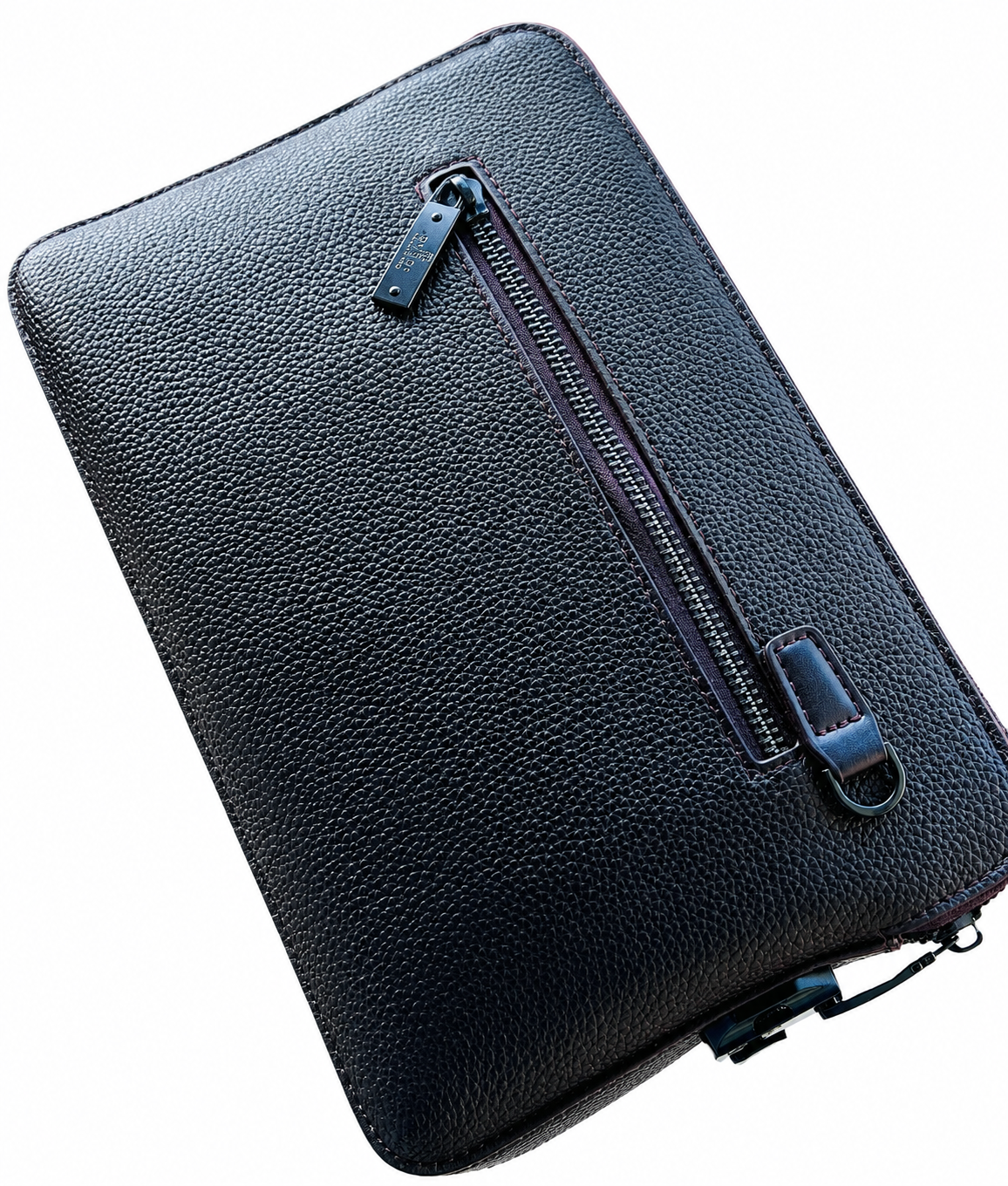 Gucci Men's Black GG Embossed Leather Clutch Bag