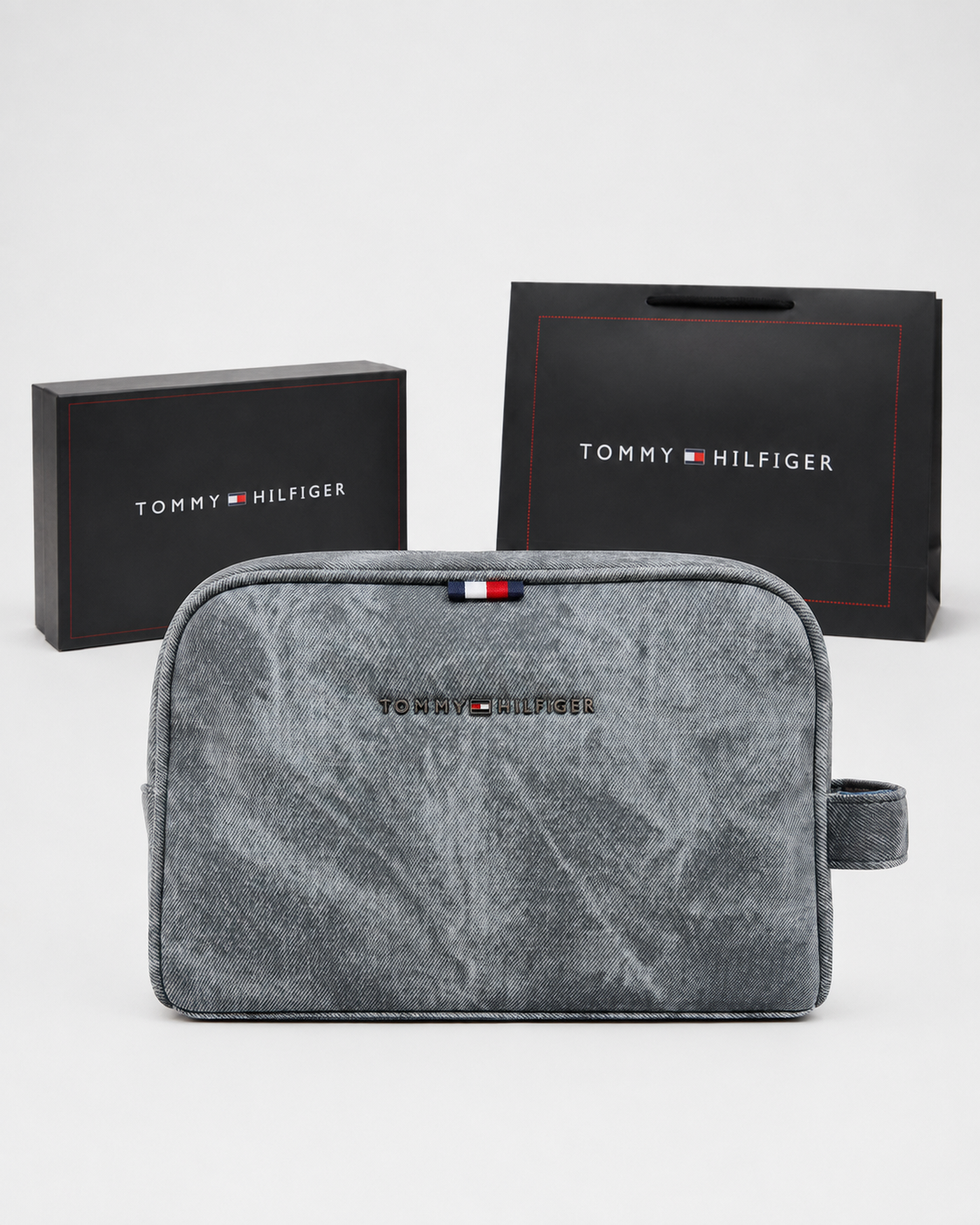 Washed Denim — Grey - with box
