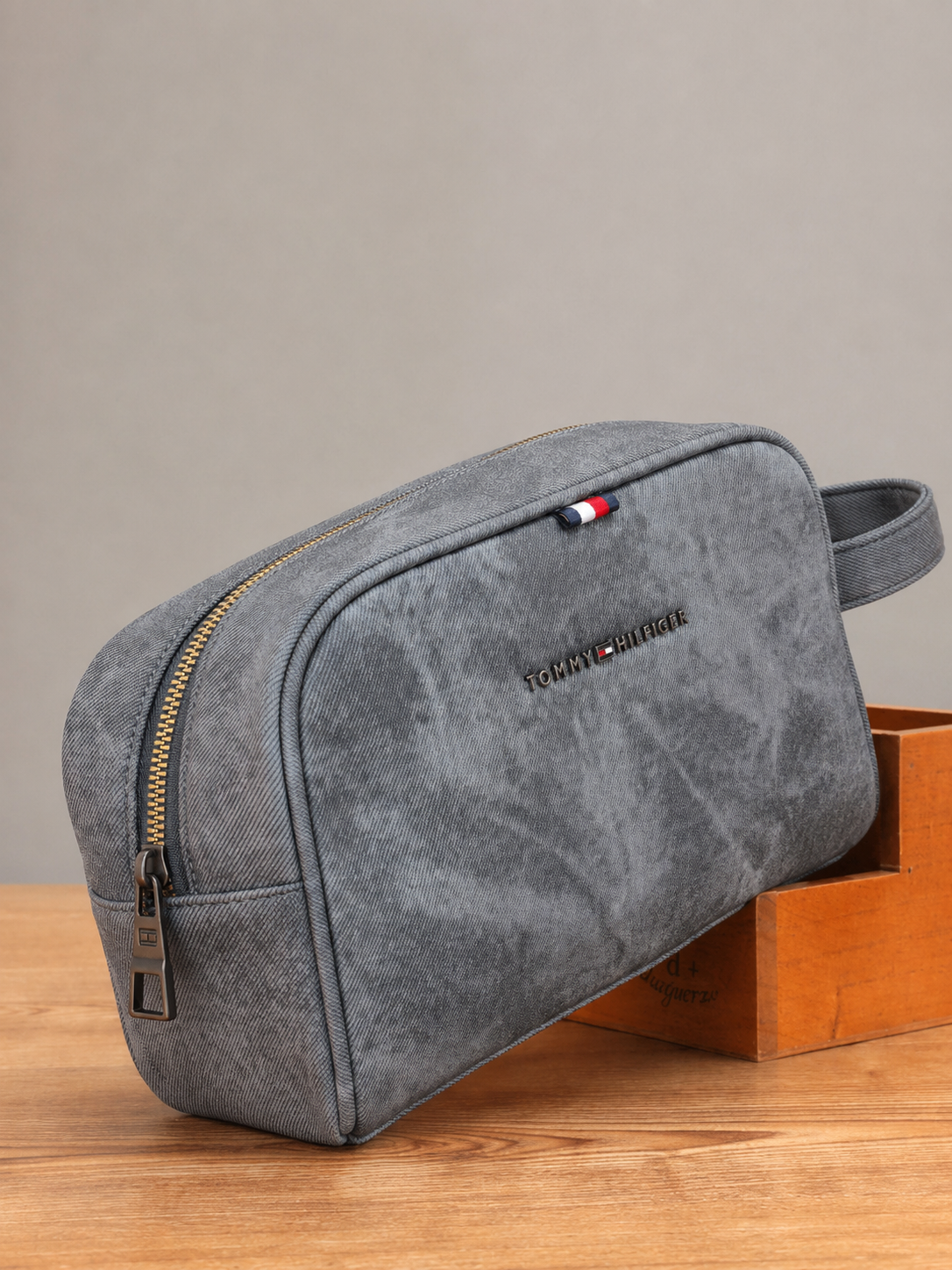 Washed Denim — Grey - with box