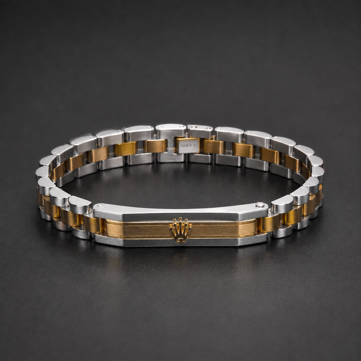 Rolex Two-Tone ID Link Bracelet – Silver & Gold