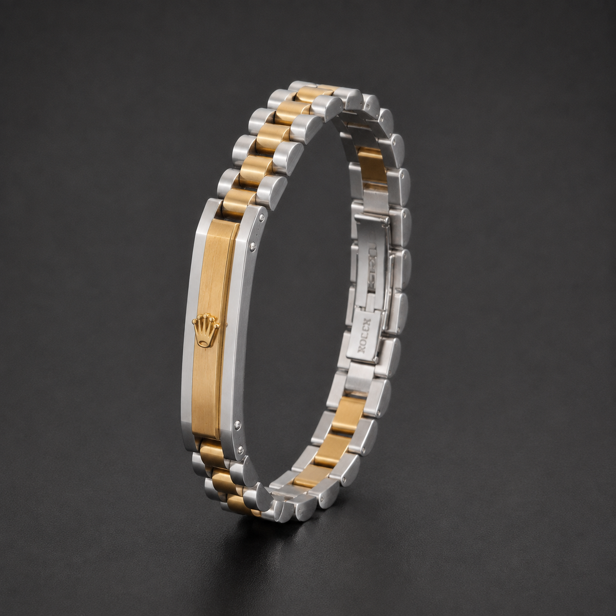 Rolex Two-Tone ID Link Bracelet – Silver & Gold